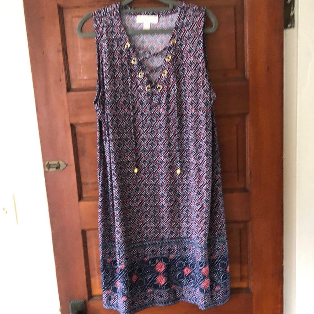 Michael Kors sleeveless jersey dress. Above the knee.